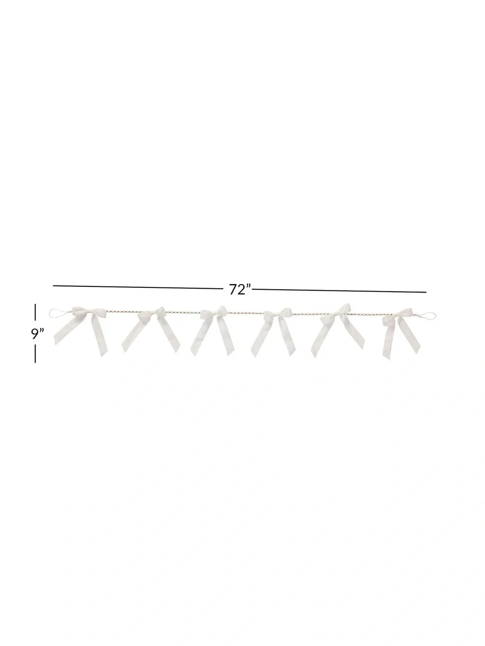NWT LoveShackFancy Pearl with Bows Garland